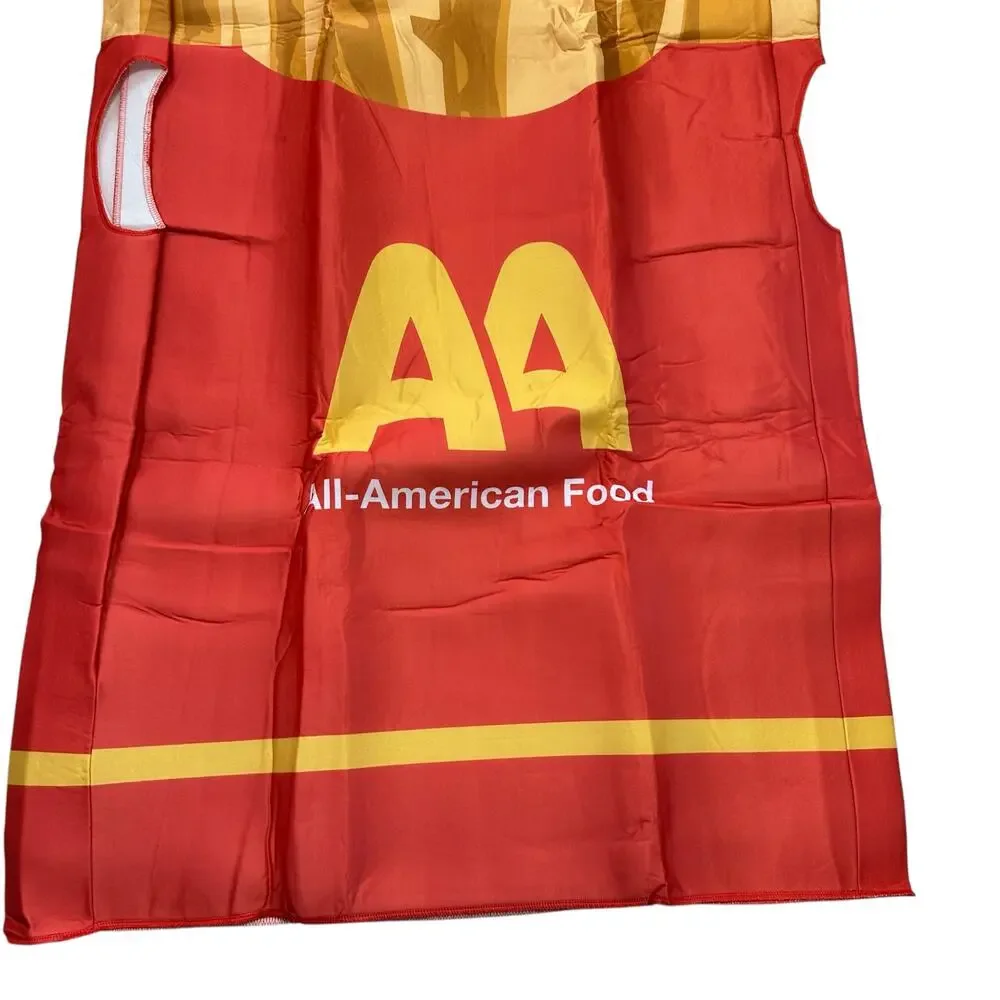 American French Fries HautLook Halloween Costume OS Adult Red New - Picture 3 of 6